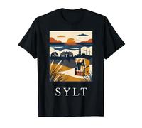 Sylt Alemania Costa del Mar del Norte Vintage Travel Design Camiseta