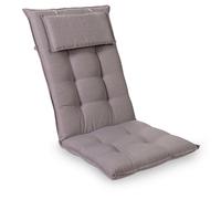 Sylt Cojín acolchado Cojín de exterior para sillas con respaldo alto Almohada Poliéster 50x120x9cm