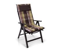 Sylt Cojín acolchado Cojín de exterior para sillas con respaldo alto Almohada Poliéster 50x120x9cm Blumfeldt