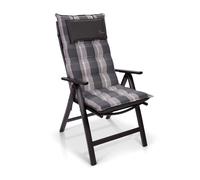 Sylt Cojín acolchado Cojín de exterior para sillas con respaldo alto Almohada Poliéster 50x120x9cm Blumfeldt