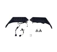 SYLTER Alerón Trasero para Jeep para Wrangler JK JL 2007-2023 Luz Techo Trasera Coche Alerón Divisor Lateral Borde ala Superior Lámpara LED Estándar Alerón Coche(2007-2017JK EUUSA)