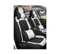 SYLTER Fundas para Asientos Funda De Cuero para Asiento Coche Protectores Fundas Protectoras para Prius para Camry para Corolla para Highlander para Alphard Rav4(White Pillow)