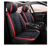 SYLTER Fundas para Asientos para Infiniti Todos Los Modelos para FX EX JX GM QX50 QX56 Q50 Q60 QX80 ESQ FX35 QX70 Q70L QX60 Cubierta De Asiento Coche Accesorio Cuero(Negro Rojo)