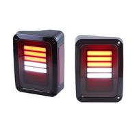 SYLTER Montaje de luces traseras Para Jeep Para Wrangler JK 2007-2017 Luces Traseras LED Ahumadas De Freno Trasero Coche Señales Giro Luz Trasera Trasera(C)