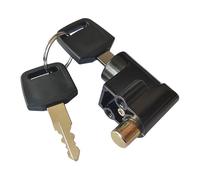 SylvaLexis Cerradura de caja de batería de coche eléctrico con 2 llaves, cerradura de cilindro antirrobo de metal para bicicleta eléctrica, scooter, ciclomotor (3,6 x 2,9 x 1,9 cm)