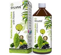 Sylvan Karela Jamun Neem Juice 1L y bebida potenciadora de inmunidad de 500 ml | Ayuda a controlar el nivel de azúcar en sangre y reducir el colesterol malo | Cuidado de diabéticos (1.1 L)