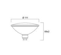 Sylvania Bombilla LED RETRO, ES111, GU10 12 W 830 1150 lm atenuable 25° EC:EPREL:2400332