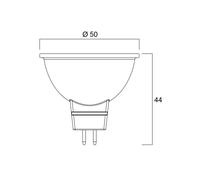 Sylvania Bombilla LED SUPERIA RETRO GU5.3 MR16 5 W 830 460 lm atenuable EC:EPREL:2277783