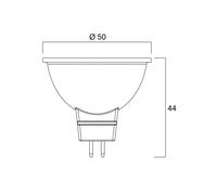 Sylvania Bombilla LED SUPERIA RETRO GU5.3 MR16 6,1 W 827 621 lm atenuable EC:EPREL:2277786