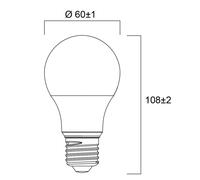 Sylvania Bombilla LED ToLEDo GLS, E27, 4 W, bombilla convencional A60 mate, 6500 K EC:EPREL:2277709