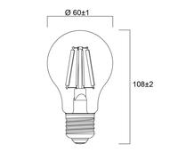 Sylvania E27 filamento LED 2,3W 2.700K 485 lm True
