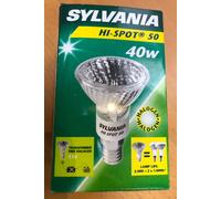 SYLVANIA HI-SPOT 50 40W Halógena E14 25° Luz Cálida Regulable 2000h