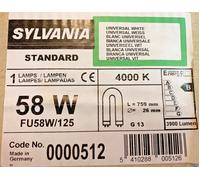 SYLVANIA Lámpara Fluorescente L-58W/125 Forma de U Longitud 759mm T8 Hecho En
