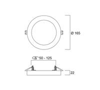 Sylvania Plafón LED START 5 en 1, blanca, Ø 17 cm, CCT, atenuable