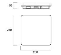 Sylvania Start Surface Lámpara de techo LED 28cm x 28cm