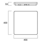 Sylvania Start Surface Lámpara de techo LED 40cm x 40cm
