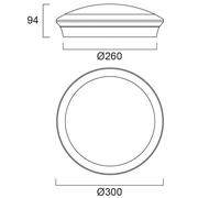 Sylvania Start Surface Techo, Ø 30 cm, Multipower, sensor de alta frecuencia