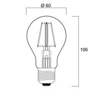 Sylvania ToLEDo Retro Bombilla LED E27 4,1W naranja