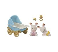 Sylvanian Families - 05432 - Set de cochecito gemelar Cabe y Breeze Chocolate (EPI)