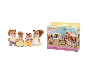 SYLVANIAN FAMILIES - 4172 - Familia Ardilla de la Nuez 5341 - Set de Cocina