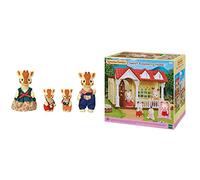 SYLVANIAN FAMILIES 5639 Familia Jirafa - Casa de muñecas Sweet Raspberry Home Dulce Casita de Las Frambuesas, Multicolor (EPOCH 05393)