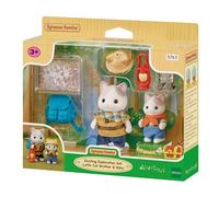Sylvanian Families - 5763 Hermano y Babé Gato Latte, Vamos a Explorar