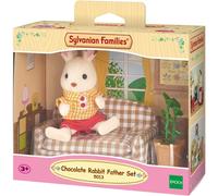 Sylvanian Families Playset Papá Conejo Chocolate Y Sofá Epoch 5014