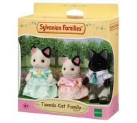 Sylvanian Families Set De Familia Gato Tuxedo Marlowe 3 Figuras