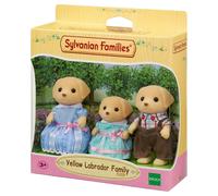 Sylvanian Families Set Familia Labrador Amarillo 3 Figuras Juguete