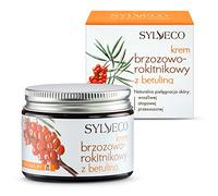 SYLVECO Crema de día de abedul y espino cerval de mar para pieles mixtas con betulina. Crema facial para piel seca y con impurezas. Cosmética natural para rostro y cuello. Tamaño 50 ml.
