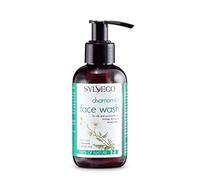 SYLVECO Gel limpiador facial de camomila para pieles sensibles, con ácido salicílico (2%) con propiedades antibacterianas, cosmética natural vegana para mujeres y hombres, tamaño 150 ml.