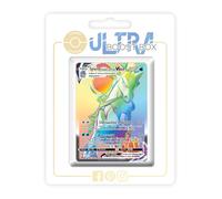Sylveroy Cavalier du Froid VMAX (Calyrex Jinete Glacial VMAX) 202/198 Arcoíris Secreta - Ultraboost X Epée et Bouclier 6 Règne de Glace - Box de 10 Cartas Pokémon Francés