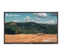 SYLVOX 43" Televisor de Exterior | 4K UHD, 2000 Nits | Google TV, Dolby Atmos | DVB-T2/S2/C HEVC 10, HBBTV, WiFi, IP55 Resistente Outdoor TV al Agua para Jardín, Terraza & Piscina | Pool Pro 2.0