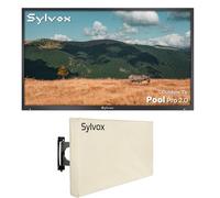 SYLVOX 43" Televisor de Exterior | 4K UHD, 2000 Nits | Google TV, Dolby Atmos | DVB-T2/S2/C HEVC 10, HBBTV, WiFi, IP55 Resistente Outdoor TV al Agua para Jardín, Terraza & Piscina | Pool Pro 2.0