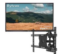 SYLVOX 43" Televisor de Exterior | 4K UHD, 2000 Nits | Google TV, Dolby Atmos | DVB-T2/S2/C HEVC 10, HBBTV, WiFi, IP55 Resistente Outdoor TV al Agua para Jardín, Terraza & Piscina | Pool Pro 2.0
