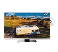 SYLVOX TV 12V 1080P LED Televisión | Gama de Frecuencias 48.25MHz-863.25MHz | Función de Radio FM | Imágenes nítidas y Audio Envolvente DVB-C/T2/S2 Ci+| Reproductor de DVD Integrado|Temporizador|EPG