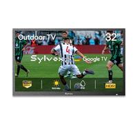 SYLVOX TV Exterior de 32”, Smart Google TV Resistente al Agua IP55 con 1500 nits y Full HD 1080P, DVB-C/T2/S2, HEVC, Outdoor TVS, Ideal para Jardines, terrazas y áreas al Aire Libre (Pool SE 2025)