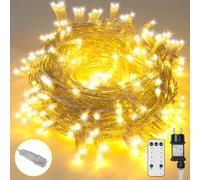sylvwin Cadena de Luces para Arbol de Navidad:30M,300 LED Conectables Guirnalda Luces con Temporizador y Función de Memoria,8 Modos de Iluminación para el Hogar y el Jardín,Decoración Navideña