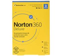 Symantec Norton 360 Deluxe - Caja (1 año) - 3 periféricos, 25 GB de Almacenamiento en la Nube Mass Market - Win, Mac, Android, iOS - francés
