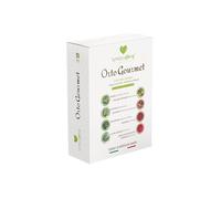 SYMBIOETHICAL - ORTO GOURMET, Kit de Siembra de Hortalizas y Plantas Aromáticas, 8 Variedades de Semillas Italianas No Hibridadas, con Biostimulante de Micorrizas y Trichoderma, Made in Italy