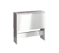 Symbiosis Papillon, Mesa plegable, Blanco 103/67/28x76x73,4 cm