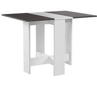 Symbiosis Papillon, Mesa plegable, Blanco y Efecto Cemento 103/67/28x76x73,4 cm