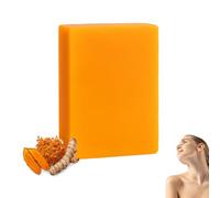 Symbolty Turmeric Brightening Soap - Natural Hand Soap for Fades Dark Spots and Blemishes, Turmeric & Kojic Acid Soap for Both Face and Body - Helps Restore a More Radiant, Even Complexion (1)