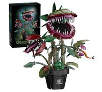 SymGrpu Planta de piraña Audrey II Bloques de Construcción (1118 piezas) DIY Little Shop of Horrors Flores Carnívoras Bloques de Abrazaderas, Horror Halloween Juguetes Regalo para Adultos, Amigos del