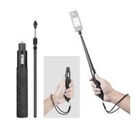 SYMIK Palo de selfie invisible para Insta360 (70 cm), barra de extensión de aleación de aluminio, portátil, extensible, con tornillo de 1/4 pulgadas y correa de muñeca para Insta 360 X5 X4 X3 ONE X2