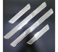 Symilov 4 Piezas Pegatina para Umbral de Acero Inoxidable de Coche para REN-Ault ARKANA XM3 2019-2021 - Antidesgaste y Antiarañazos - Accesorios de Peinado de Coche,Silver