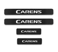 Symilov 4 Piezas Pegatina para Umbral de Coche para KI-A Carens, Accesorios de Protector de Umbral de Puerta Antiarañazos de Fibra de Carbon,White
