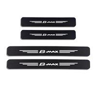 Symilov 4 Piezas Pegatinas de Protector de Umbral de Puerta de Fibra de Carbon de Coche para Fo-rd B-MAX GT KA Flex FREESTAR C-MAX Figo, Accesorios de Decoración para Estribos de Coche,B~MAX