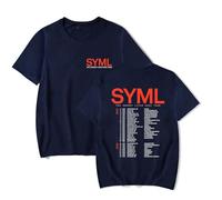 SYML Merch The Nobody Lives Here Tour - Camiseta unisex de manga corta para hombre y mujer, azul marino, XS