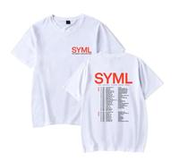 SYML Merch The Nobody Lives Here Tour - Camiseta unisex de manga corta para hombre y mujer, blanco, XXL